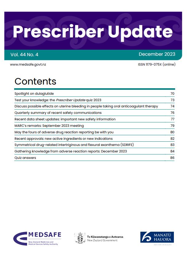 Prescriber Update December 2023